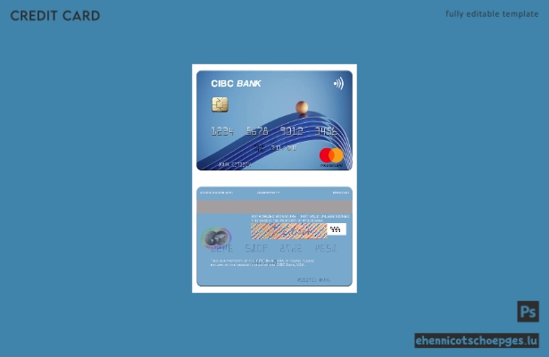 USA CIBC Bank Mastercard Beispielvorschau